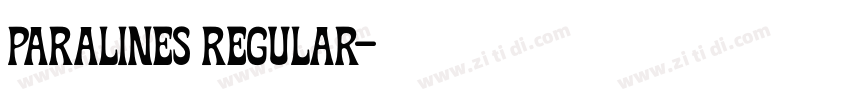 Paralines Regular字体转换